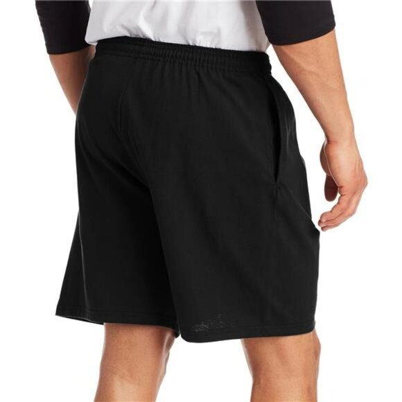 Mens Jersey Knit Shorts With Pockets Elastic Waist Lounge Gym Sleep Casual - Picture 2 of 7